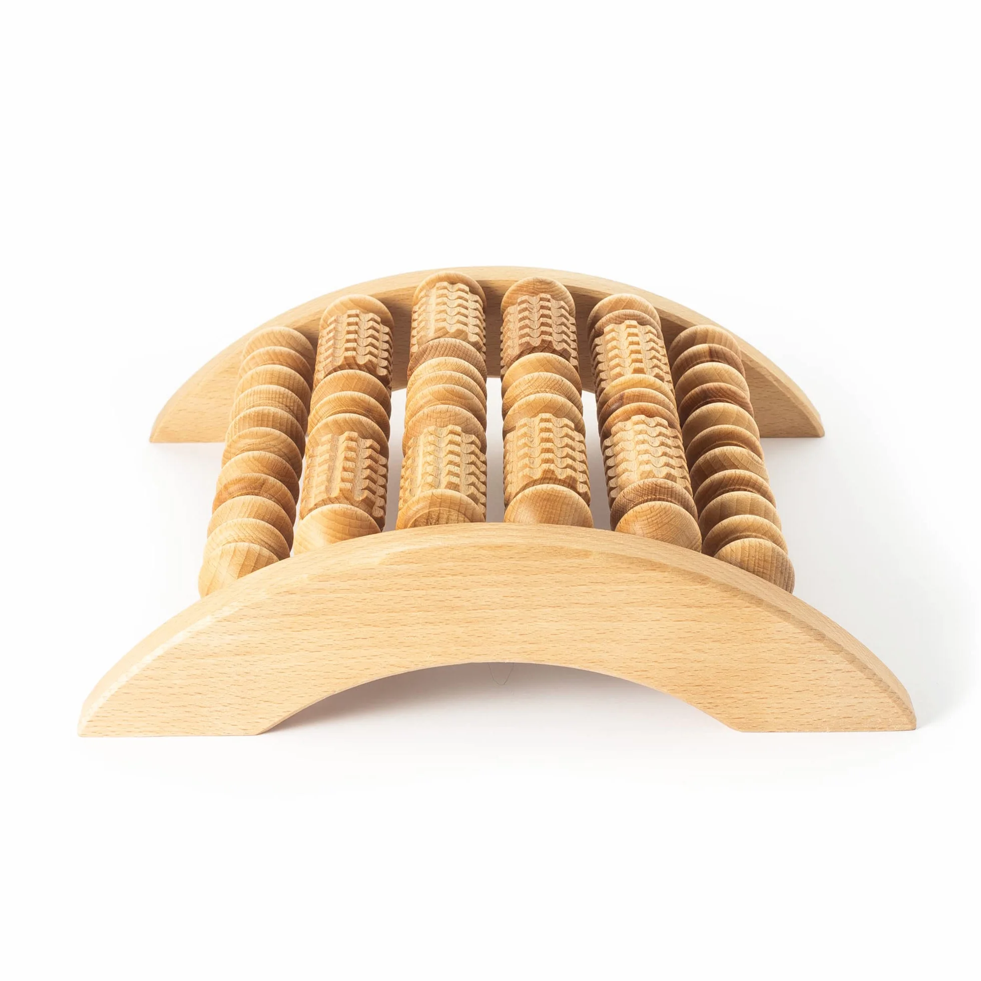 Tuuli Accessories Masajeador de Pies Rodillo Aparato para Masaje Madera Fascitis Plantar 29x24,5 cm