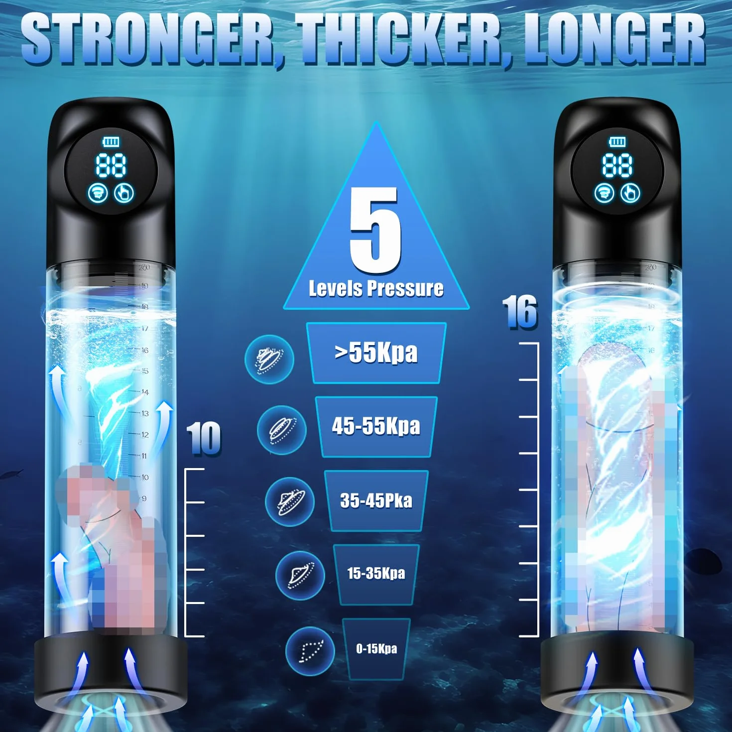 Bombas de Pene Juguetes Sexuales Hombre APP - Masculino Ereccion pro Extender Alargador de Pene, Masturbador Hombre Juguetes Eróticos Sexuales Anillo Succión Succionador Penis Pump Alargador