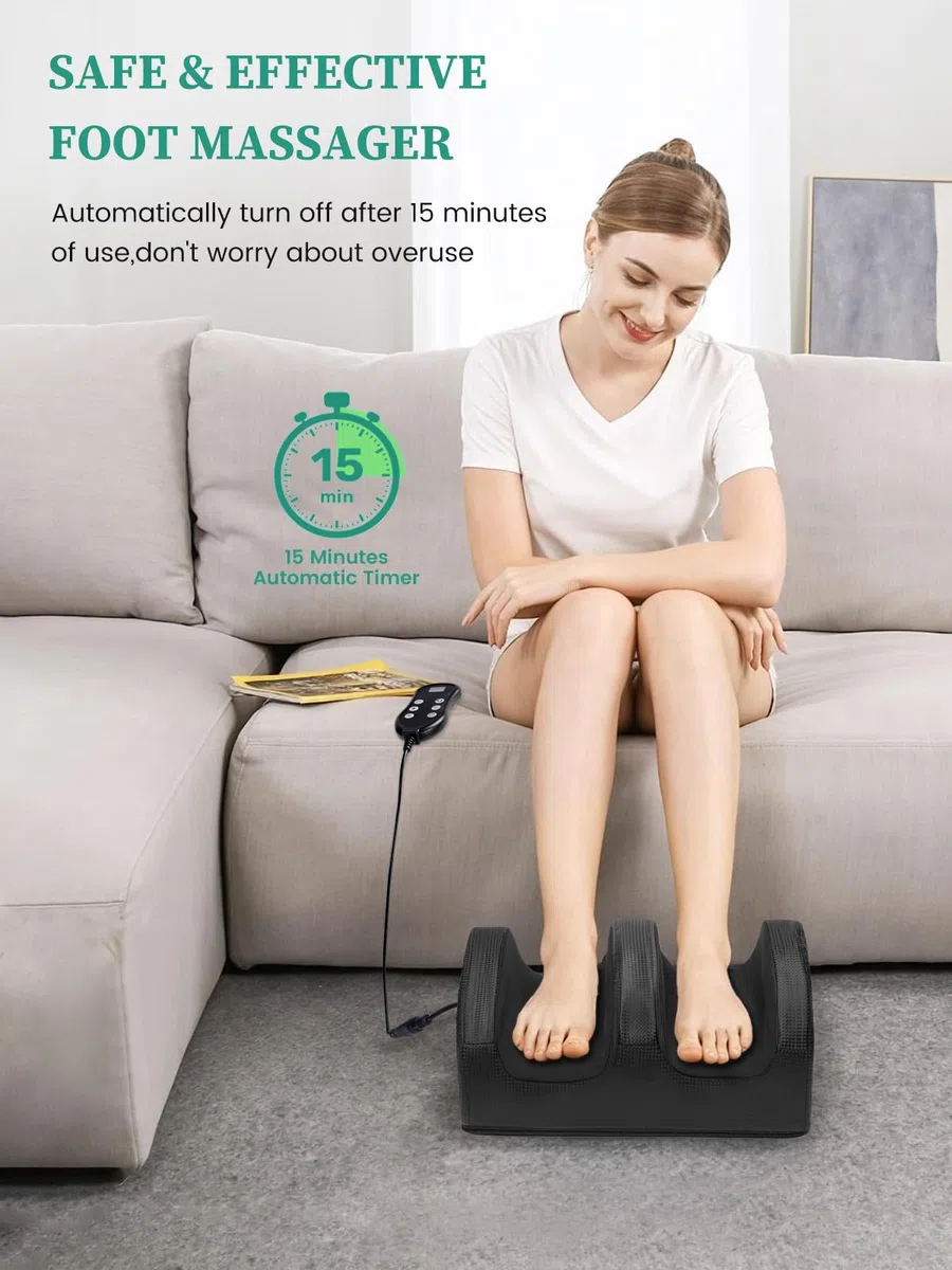 Deciniee Masajeador de Pies con Calor Tibio: Masajeador Pies Eléctrico Shiatsu para Piernas Con Control Remoto-Alivio del Dolor y Masaje de Tejido Profundo-Ideal para Masaje Pies-Foot Massager