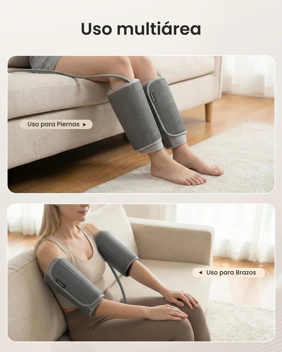 Masajeador de piernas con compresión de aire RENPHO, multiárea para muslos, pantorrillas y brazos, relajación muscular, diseño fácil de usar, regalo ideal para papá y mamá
