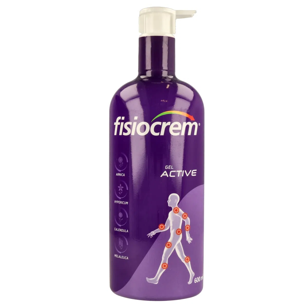Pack 2x FISIOCREM GEL ACTIVE | 600ml | Preparación Músculos y Ligamentos | Vida cotidiana o ejercicio físico | Crema Masaje | Melaleuca, Árnica, Hypericum Perforatum, Calendula | Formato familiar