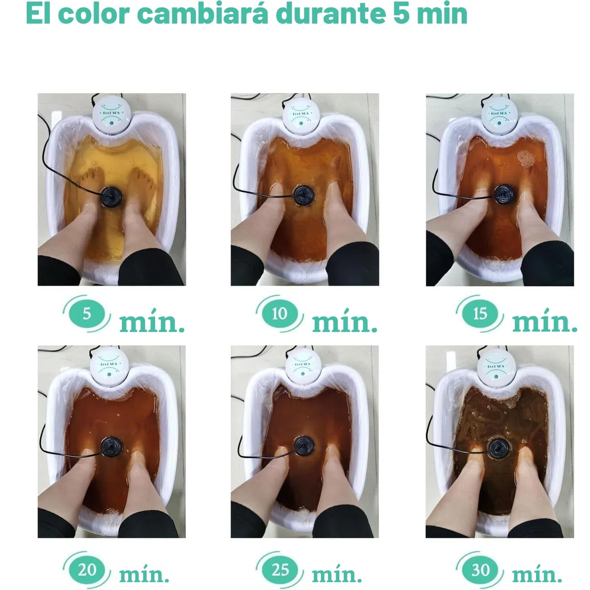 Ionic Foot Spa at Home Detox and Cleanse 2.0 Ionic Foot Spa, Máquina desintoxicante profesional para baño de pies iónico, spa para pies y masajeador con calentador, desintoxicante corporal