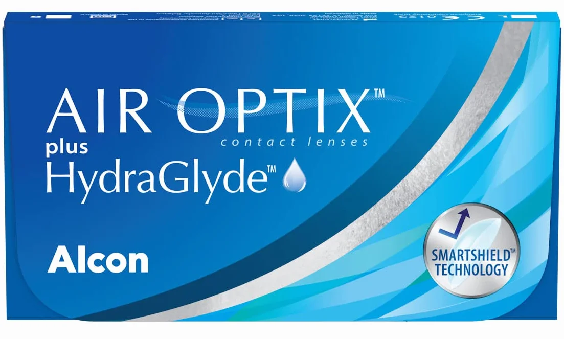 Air Optix plus HydraGlyde Lentes de contacto de reemplazo mensual, Pack de 6, R 8.6 mm, D 14.2 mm, +4.25 Diopt