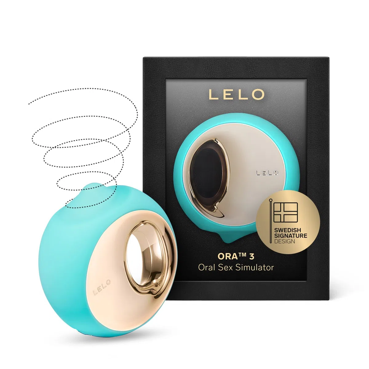 LELO ORA 3, Juguete de Sexo Oral, Vibrador Lengua para Mujer, Succionador de Clítoris Sensual y Estimulador Personal para Sexo Oral, Simulador Vibrador Femenino, Juguetes Sexuales, Aqua