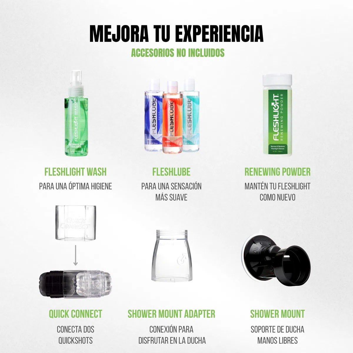 Fleshlight - Stoya Quickshot - Masturbador Masculino Real - Textura Superskin - Diseño Compacto y Transparente - con 2 Orificios de Entrada - Placer Extremo - Fácil de Limpiar