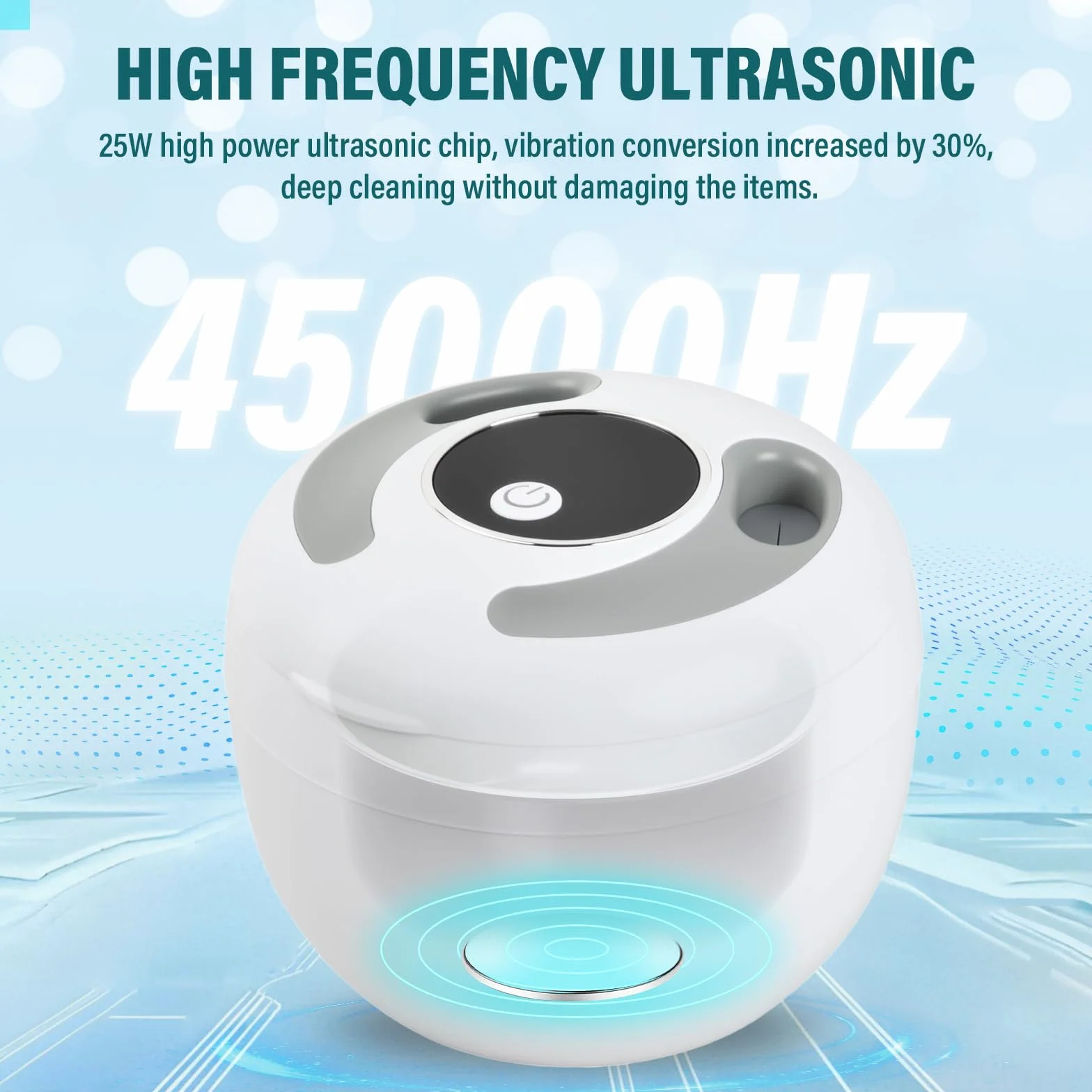 Limpiador Ultrasonidos 45kHz Lampara UV Ultrasonidos Limpieza Dental Pod 200ML Ultrasonic Retainer Cleaner Ultrasonidos Limpieza Limpiador Ultrasónico Portatil para Dentaduras Ferula Retenedor Joyas