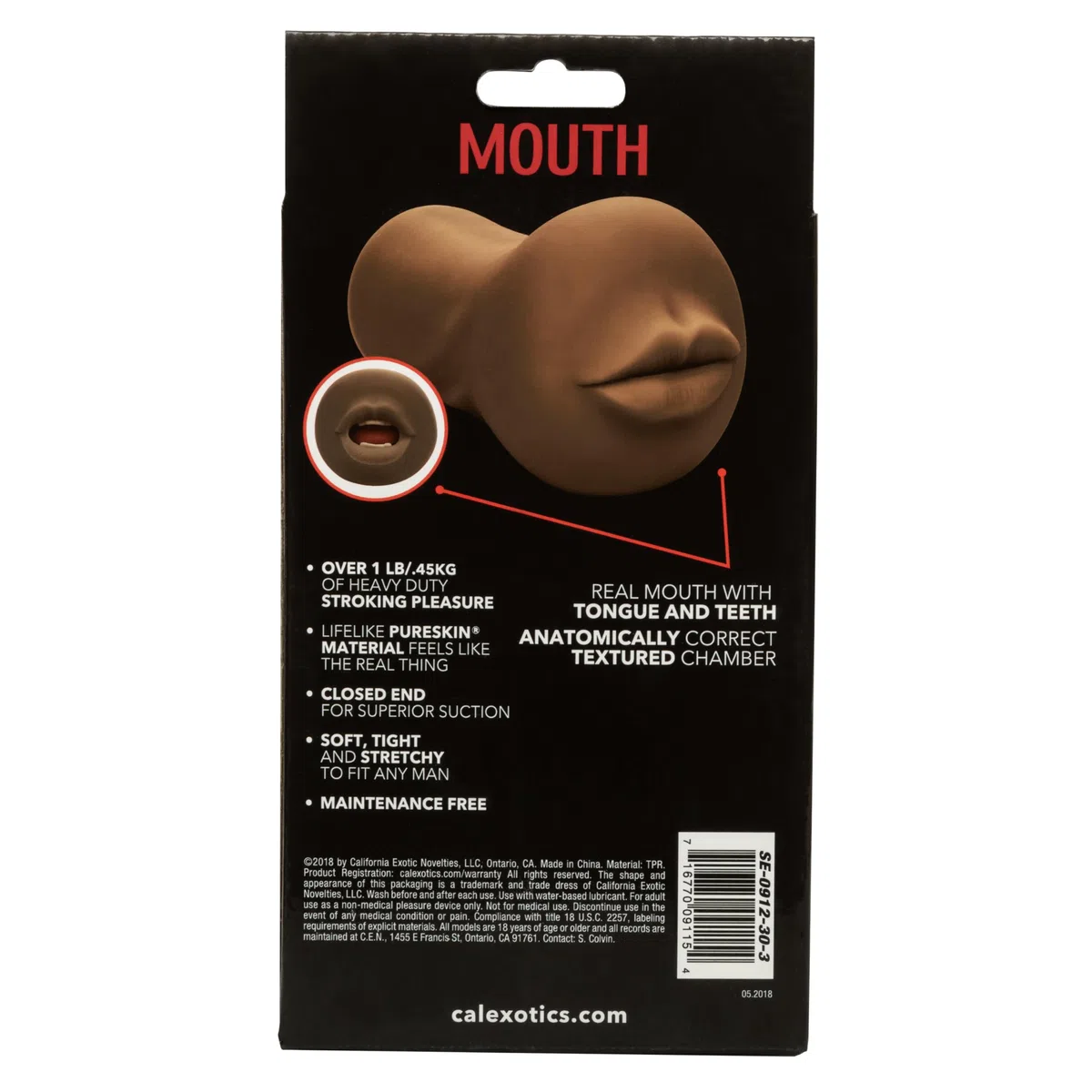 Calexotics Stroke It Mouth Brown 125 g