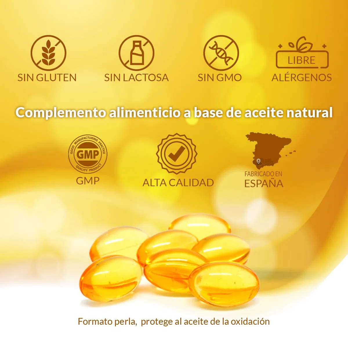 Obire Aceite de Onagra 500 mg con 10% en GLA (Ácido Gamma-linolénico) + 3,35 mg de Vitamina E - 450 perlas, 3 Unidades