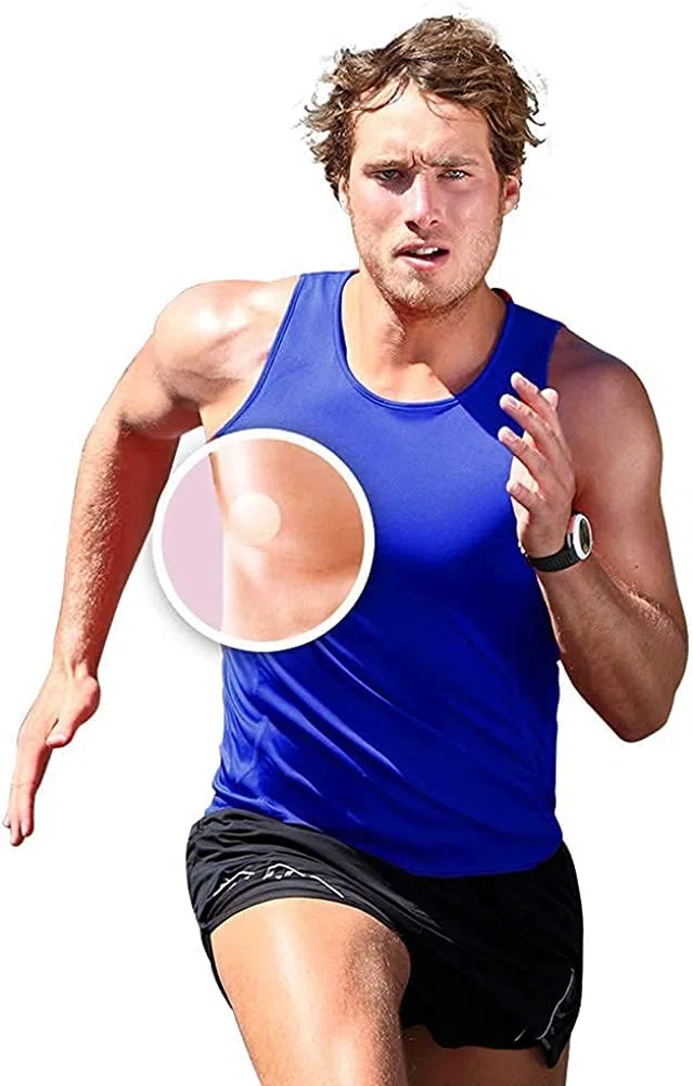 Pezoneras Running Hombre Pezones - Desechables Cubierta de Pezón Transpirable Adhesivas Invisibles Impermeable, para Correr Maratón, Protector de Pezón Antifricción, 3cm (No Use Mano en Cara Adhesiva)