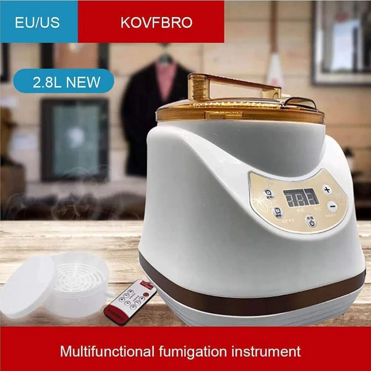 Vaporizador de sauna, generador de vapor portátil de 2000 W con control remoto para uso doméstico y centros de bienestar