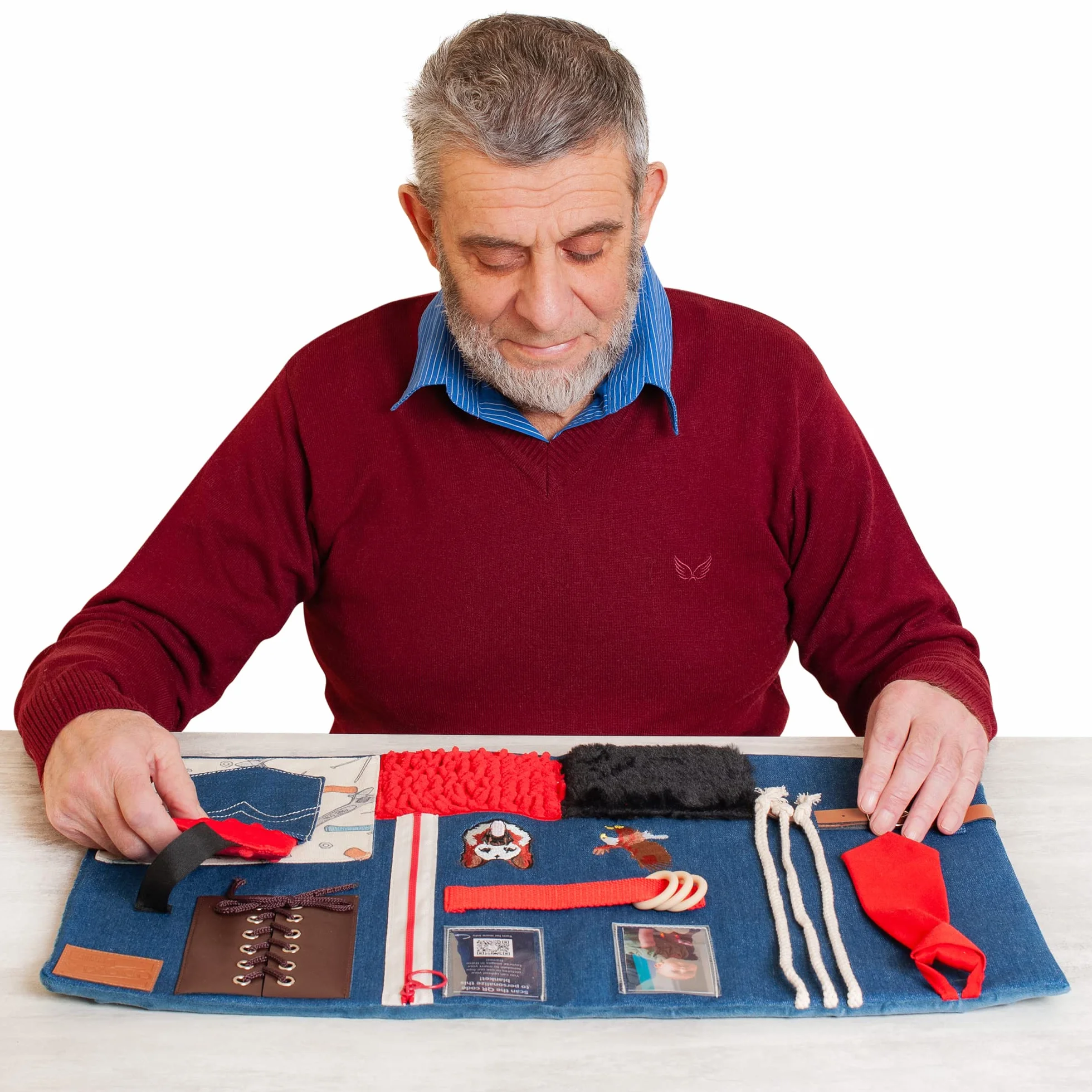Manta Sensorial Para Demencia | Actividades Reconfortantes Y Relajantes Para La Demencia De Personas Mayores | Ayuda Para Alzheimer, Demencia, Asperger, Autismo Y Ansiedad