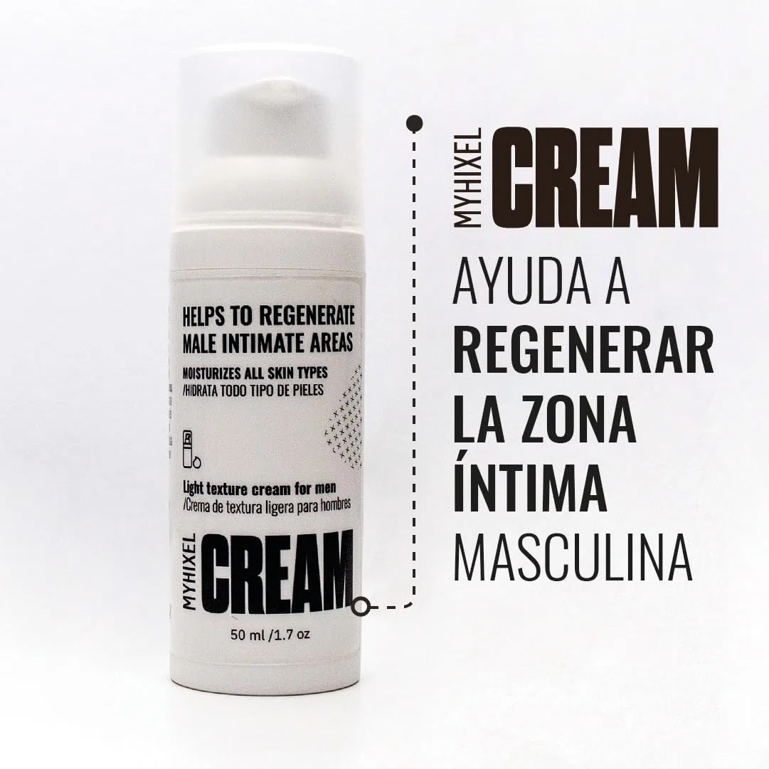 MYHIXEL Crema Hidratante Íntima Hombre – Cuidado y Protección Zona Íntima Masculina con Aloe Vera, Secreción de Caracol y Ácido Hialurónico – Hidratación y Reparación Diaria – 50 ml (2 Unidad)