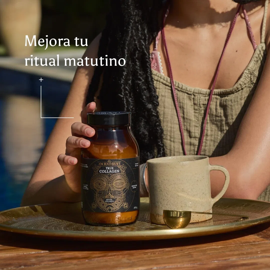 Ancient + Brave | True Collagen | 100% Péptidos de Colágeno Hidrolizado en Polvo | 33 Raciones - 200 g | Colágeno Bovino Europeo | Alto en Proteínas | Ayuno y Keto | Piel, Cabello y Uñas