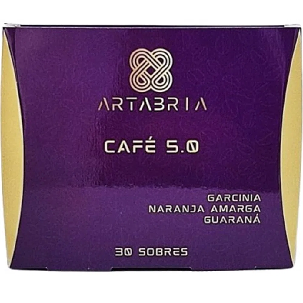 Cafe ARTABRIA 5.0 con Garcinia, Naranja Amarga y Guarana, 30 sobres individuales, Estimula Metabolismo, Aumenta gasto Energetico. Pack Hipnotik Casuality