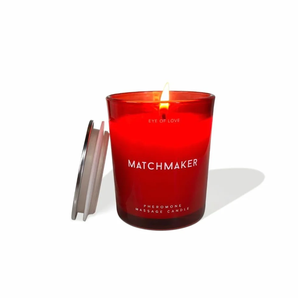EOL EYE OF LOVE Matchmaker Vela de masaje de feromonas Red Diamond - Vela de masaje erótico - Jazmín, pomelo y ámbar con toques de cítricos