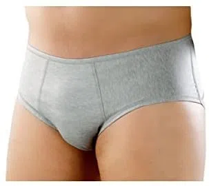 Faja hernia slip caballero. Modelo Discreto Art.560 - Color Gris Talla 6 > 96-100 cm