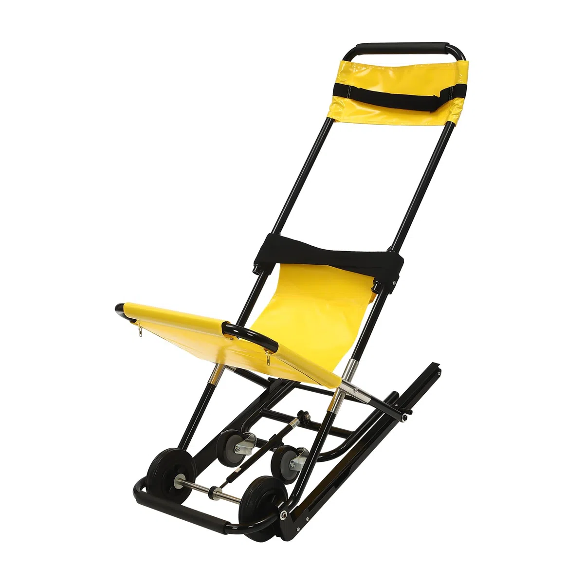 Silla de escalera plegable, silla de evacuación para escaleras con cinturones de seguridad, silla de ruedas para subir escaleras, elevador de escaleras portátil médico para ancianos y