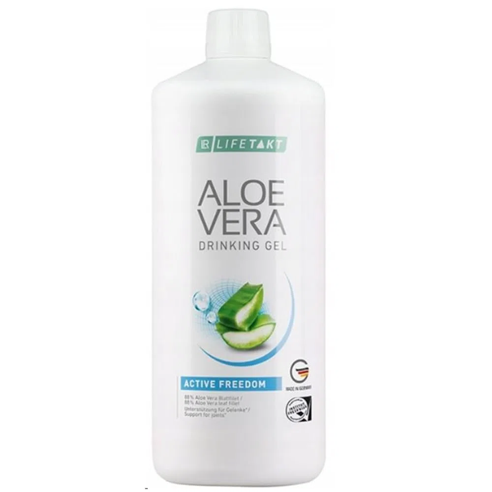 ALOE VERA GEL BEBIBLE FREEDOM, DRINKING GEL ACTIVE FREEDOM, 1000 Ml. Bebida, Jugo, Zumo, Sin Pasteurizar, Sin Edulcorantes, Ayuda a la Salud Gastrointestinal, Sistema Inmunitario y ante la Fatiga