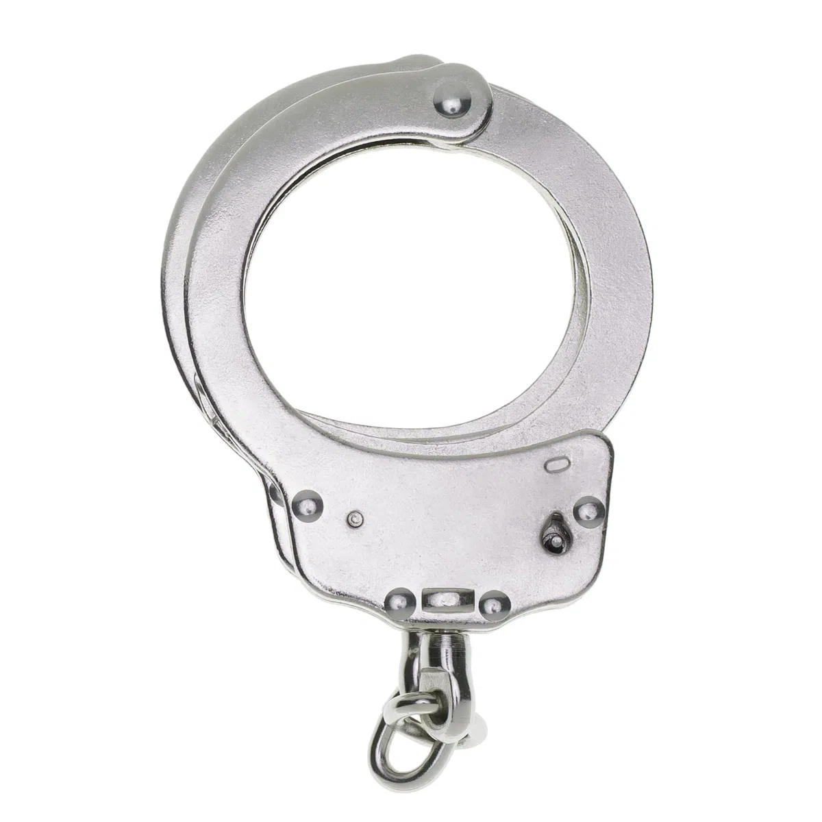 Armeria Lamanna Manette Polizia Vero, esposas profesionales de acero, doble cierre, incluye dos llaves, 20 posiciones, acero al carbono, medidas 23,5x9x1,5 CM