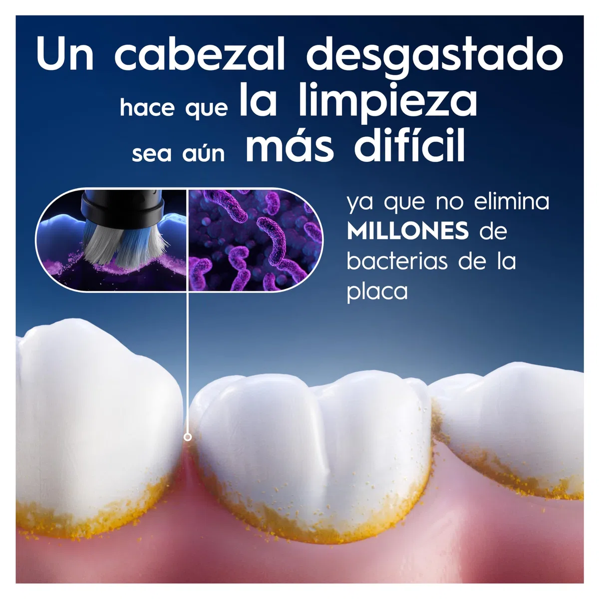 Oral-B iO Radiant White Cabezales de Recambio Originales, Negros, Pack de 8 - Recambios para Cepillos de Dientes Eléctricos Oral B iO, Blanqueamiento Dental, Eliminación de Manchas Y Placa Bacteriana