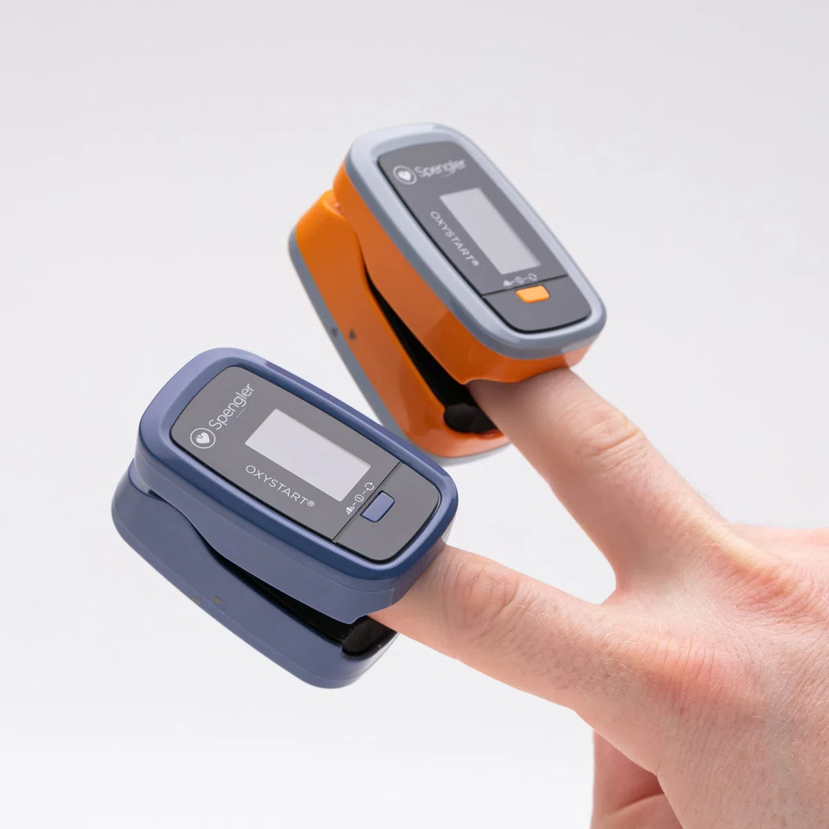 Oxystart, Oxystart, Oxímetro de pulso profesional portátil, medición de oxigenación, fácil de usar, fiable y preciso, compacto y ligero (naranja)