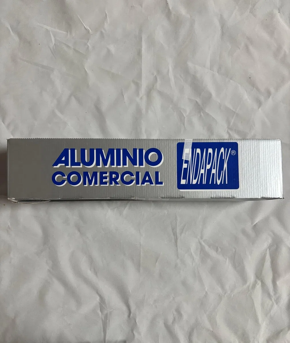 ACESA Papel aluminio cocina 40cm x 200m 14 micras gran maleabilidad sin roturas, rollo profesional ideal para dispensador papel aluminio y film, envase resistente con sierra de cierre.