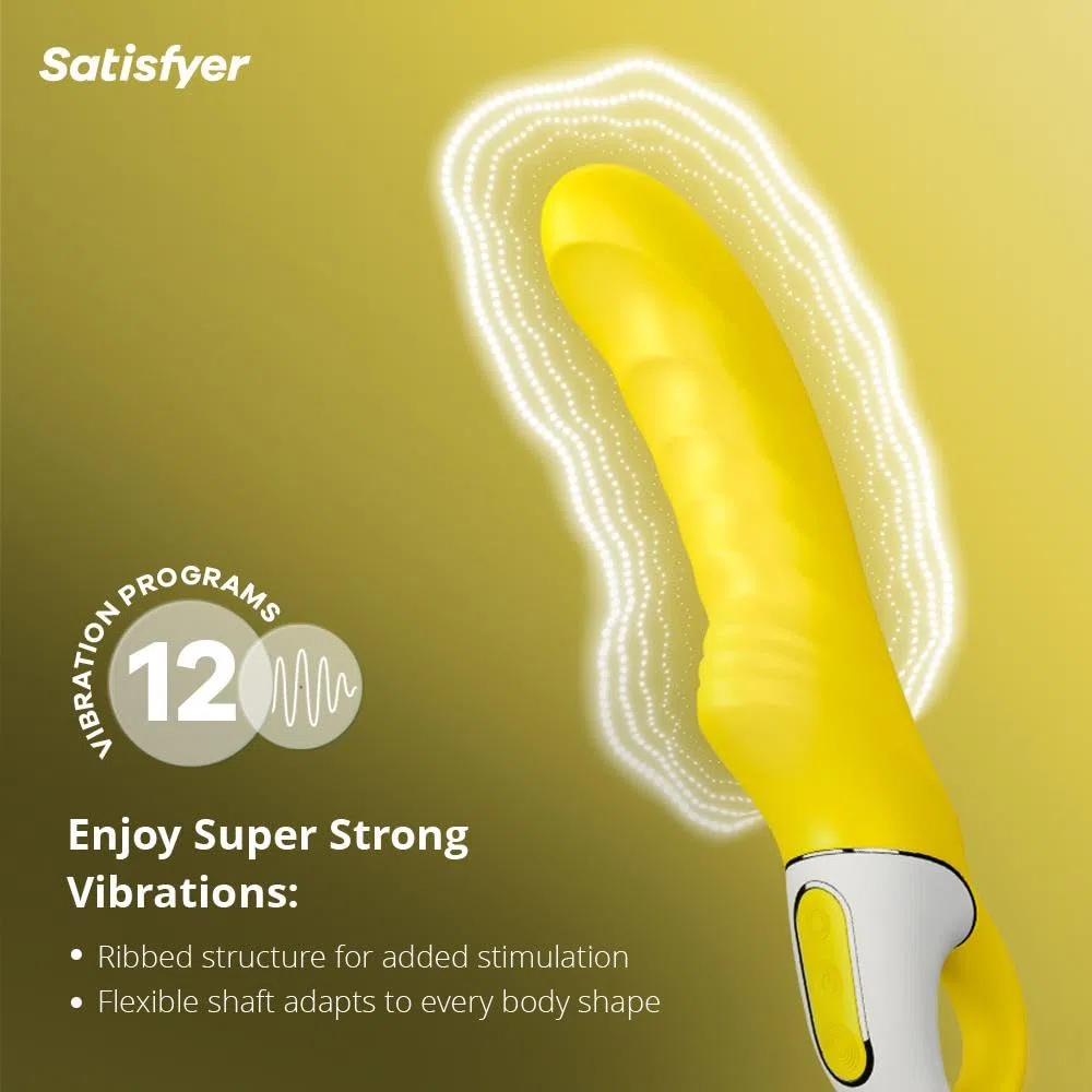 Satisfyer G-Punkt Vibrator Yummy Sunshine | 12 Modos de Vibración | Estimulador de Clítoris y Punto G | Juguetes sexuales impermeable (IPX7) | Juguete sexual recargable para Mujeres