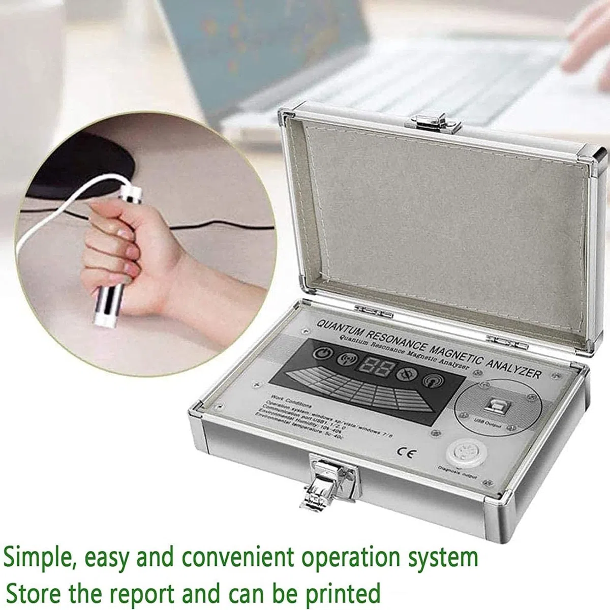 Quantum Health Analyzer - 61 informes, máquina de resonancia biológica para análisis de subsalud, prueba corporal de resonancia magnética 3 en 1 con análisis dinámico 3D
