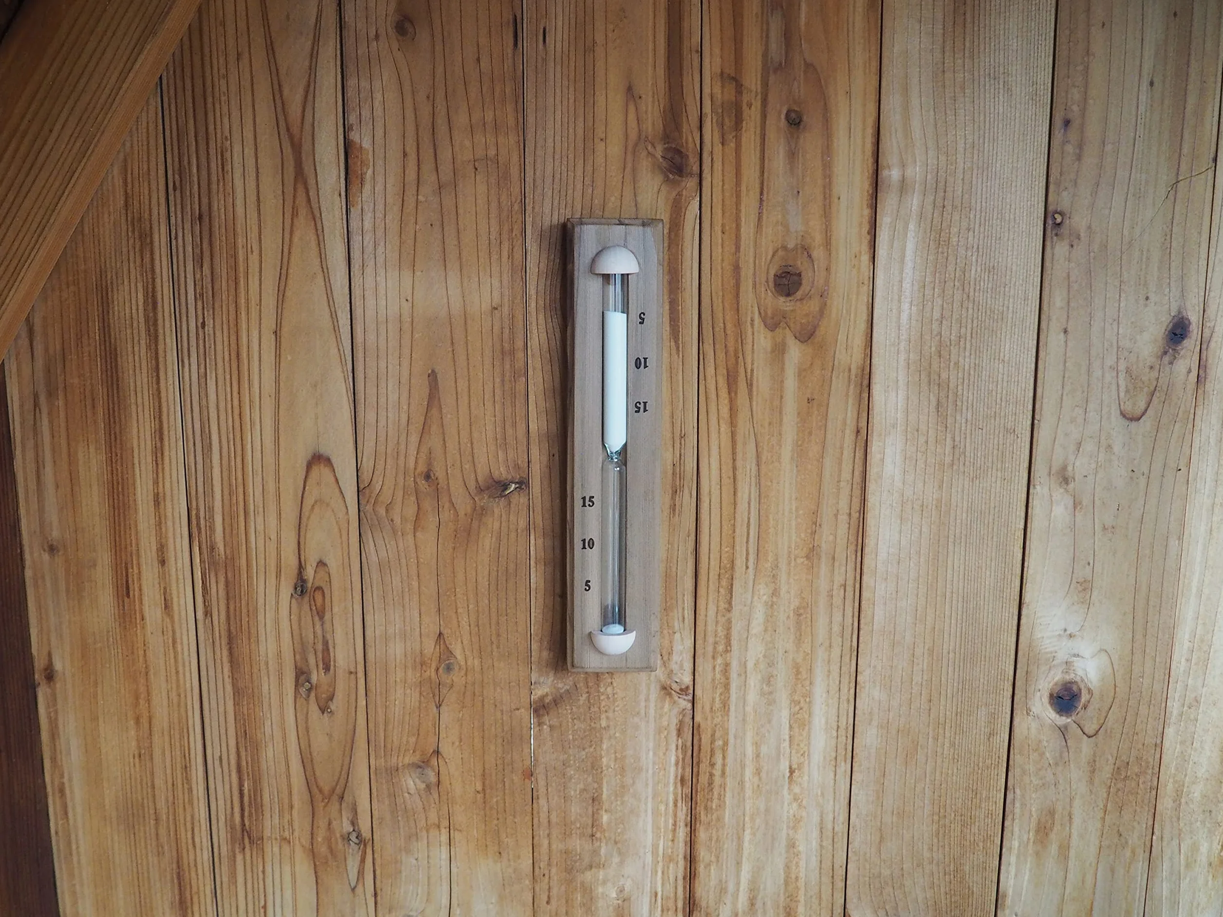 Home Sauna Experience Hse Deluxe Cedar montado en la Pared giratoria Sauna Arena Temporizador 15 Minutos Blanco