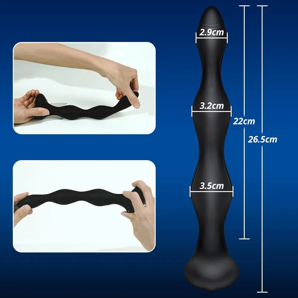 SXOVO Vibrador, Bolas Anales con Descarga Eléctrica y Función de Calentamiento, Vibrador Anal con 10 Modos de Vibración y 5 Intensidades de Descarga Eléctrica, Juguetes Sexuales para Hombre Mujer