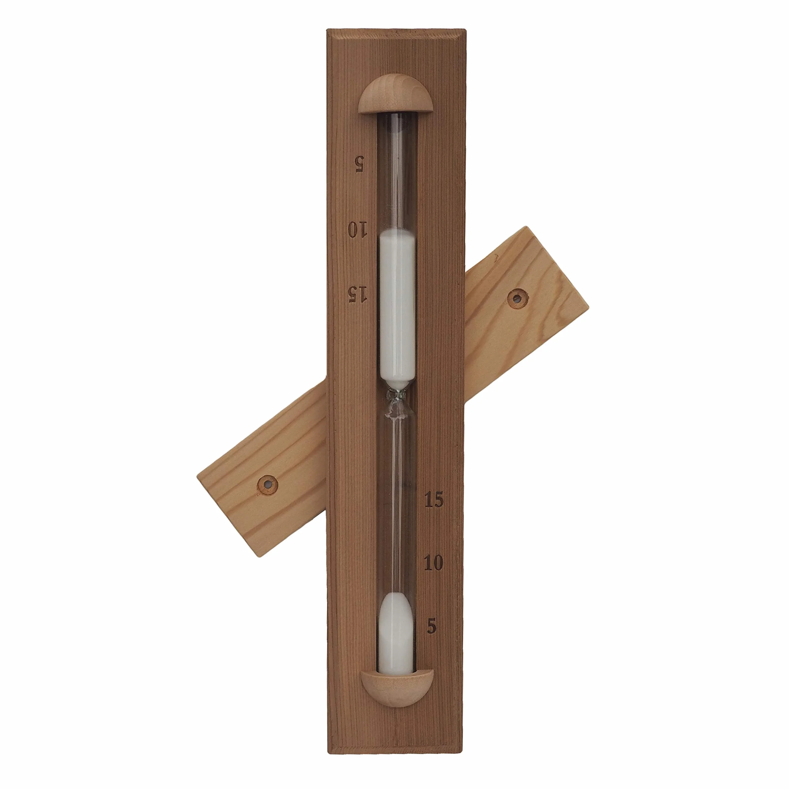 Home Sauna Experience Hse Deluxe Cedar montado en la Pared giratoria Sauna Arena Temporizador 15 Minutos Blanco