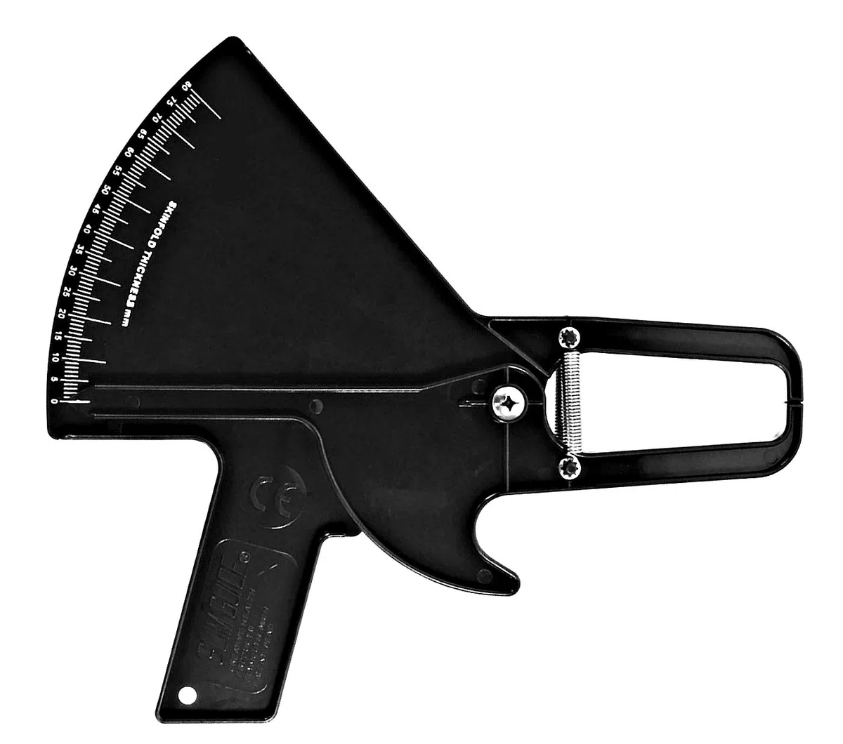 Kit Antropometrico Basico AnthroFlex con Plicometro Slim Guide, Cinta Metrica Antropometrica Lufkin W606PM, Manual con Tablas para Medir y Calcular Grasa Corporal, Alta Precision (Negro)