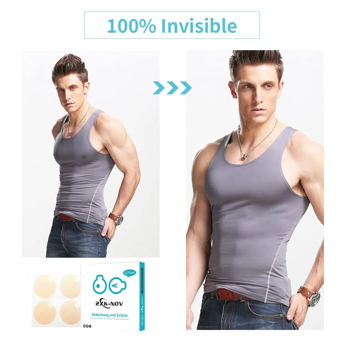 Pezoneras Running Hombre Pezones - Desechables Cubierta de Pezón Transpirable Adhesivas Invisibles Impermeable, para Correr Maratón, Protector de Pezón Antifricción, 3cm (No Use Mano en Cara Adhesiva)