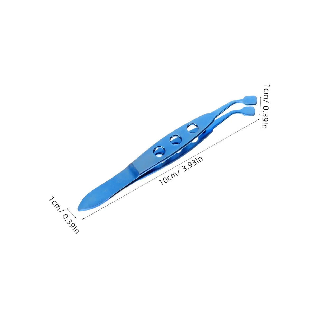 Pinzas y Alivio de Condiciones Oculares de Aleación de Titanio Azul para Párpados Herramienta de Extracción de Glándulas Operación Precisa para Cuidado Facial de Mujeres