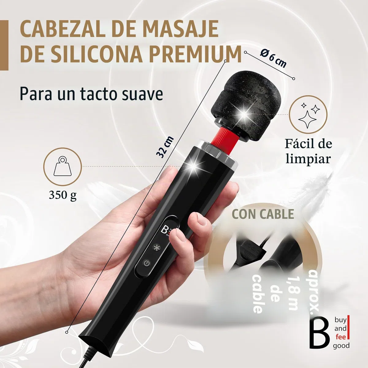La pared mágica original de "BuyAndFeelGood" Vibración para mujeres [20 Vario/10 velocidades] masajeador – Vibrador – Dildo Sexo Juguetes para la Mujer – Juguete sexual para las parejas – Juguetes