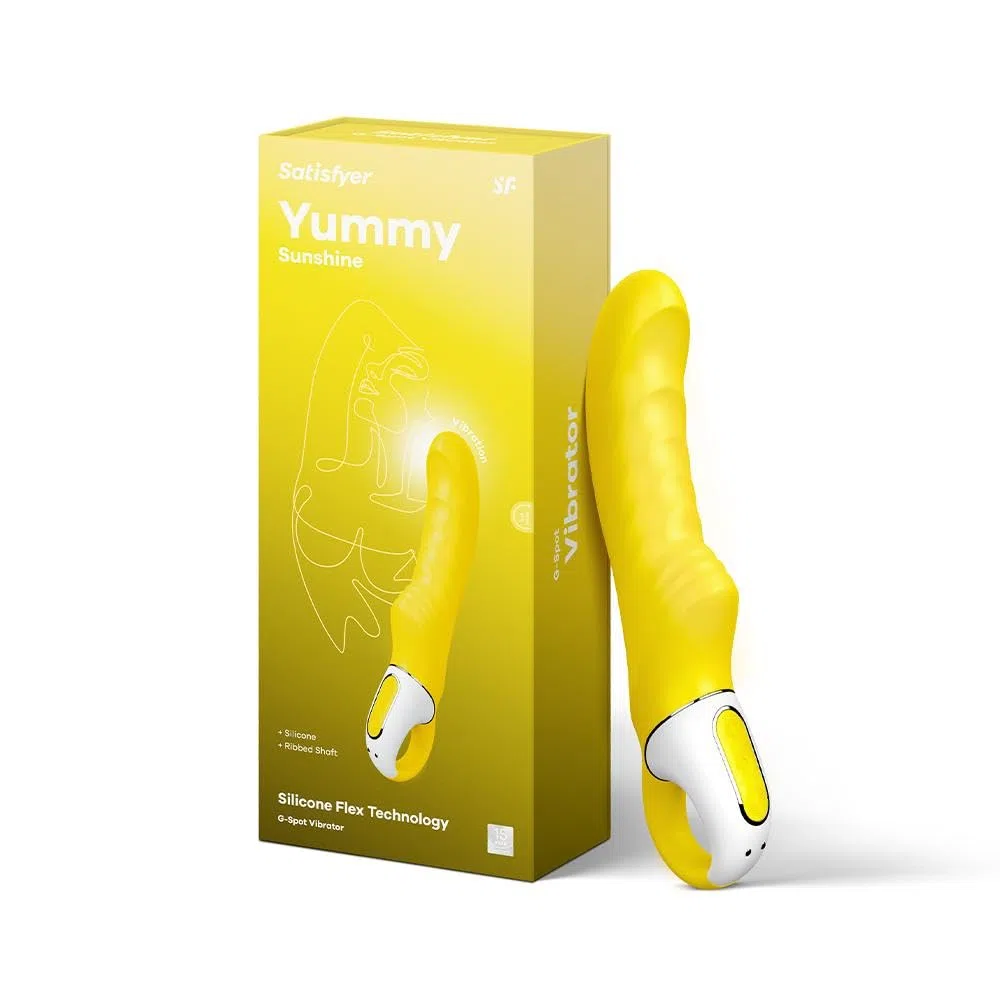 Satisfyer G-Punkt Vibrator Yummy Sunshine | 12 Modos de Vibración | Estimulador de Clítoris y Punto G | Juguetes sexuales impermeable (IPX7) | Juguete sexual recargable para Mujeres