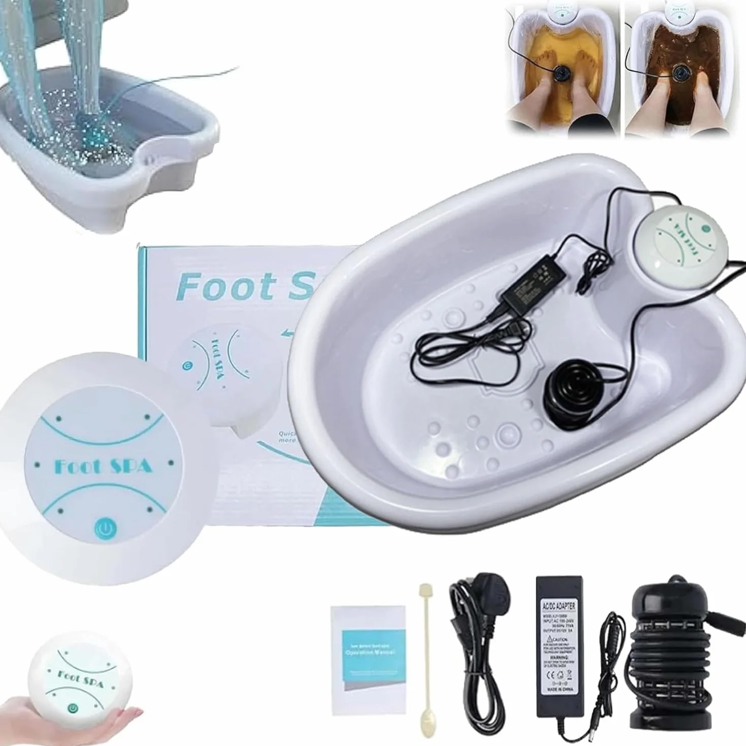 Ionic Foot Spa at Home Detox and Cleanse 2.0 Ionic Foot Spa, Máquina desintoxicante profesional para baño de pies iónico, spa para pies y masajeador con calentador, desintoxicante corporal