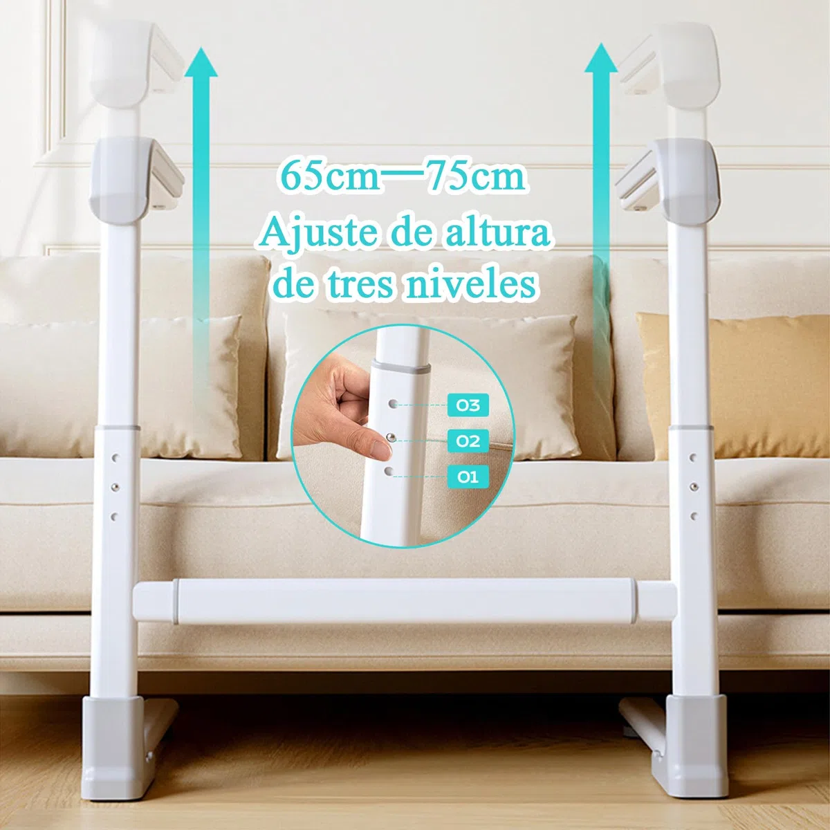 Silla elevadora para personas mayores, ajustable en altura y anchura, con asa de seguridad y patas antideslizantes, ideal para personas mayores, discapacitadas y personas con movilidad reducida