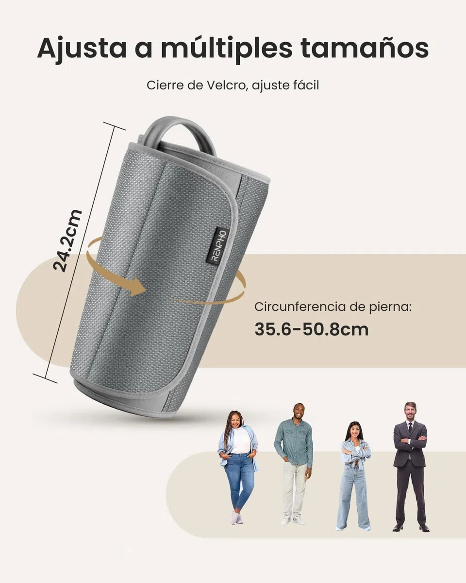 Masajeador de piernas con compresión de aire RENPHO, multiárea para muslos, pantorrillas y brazos, relajación muscular, diseño fácil de usar, regalo ideal para papá y mamá