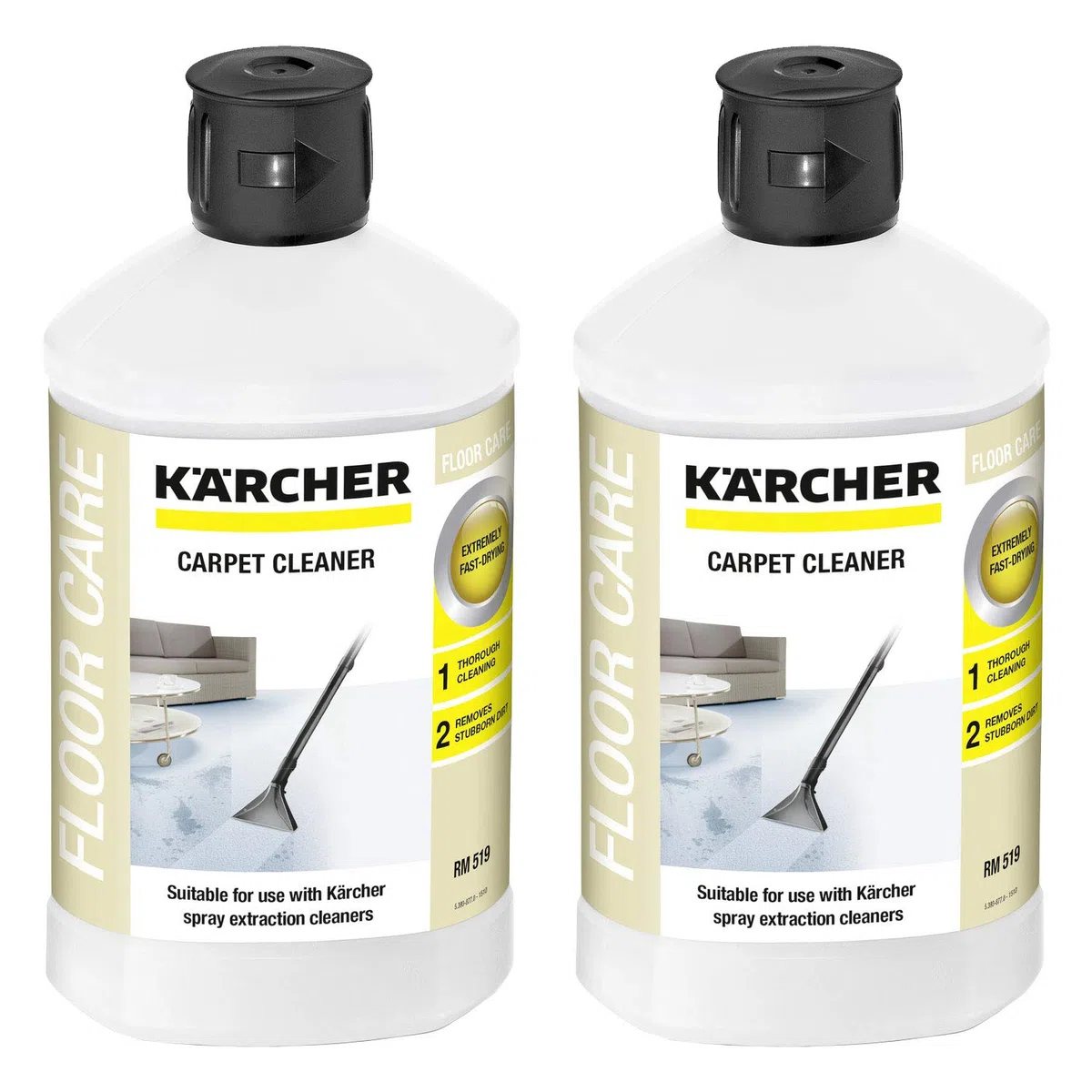 Kärcher 2 x RM 519 Limpiador de alfombras 1000ml