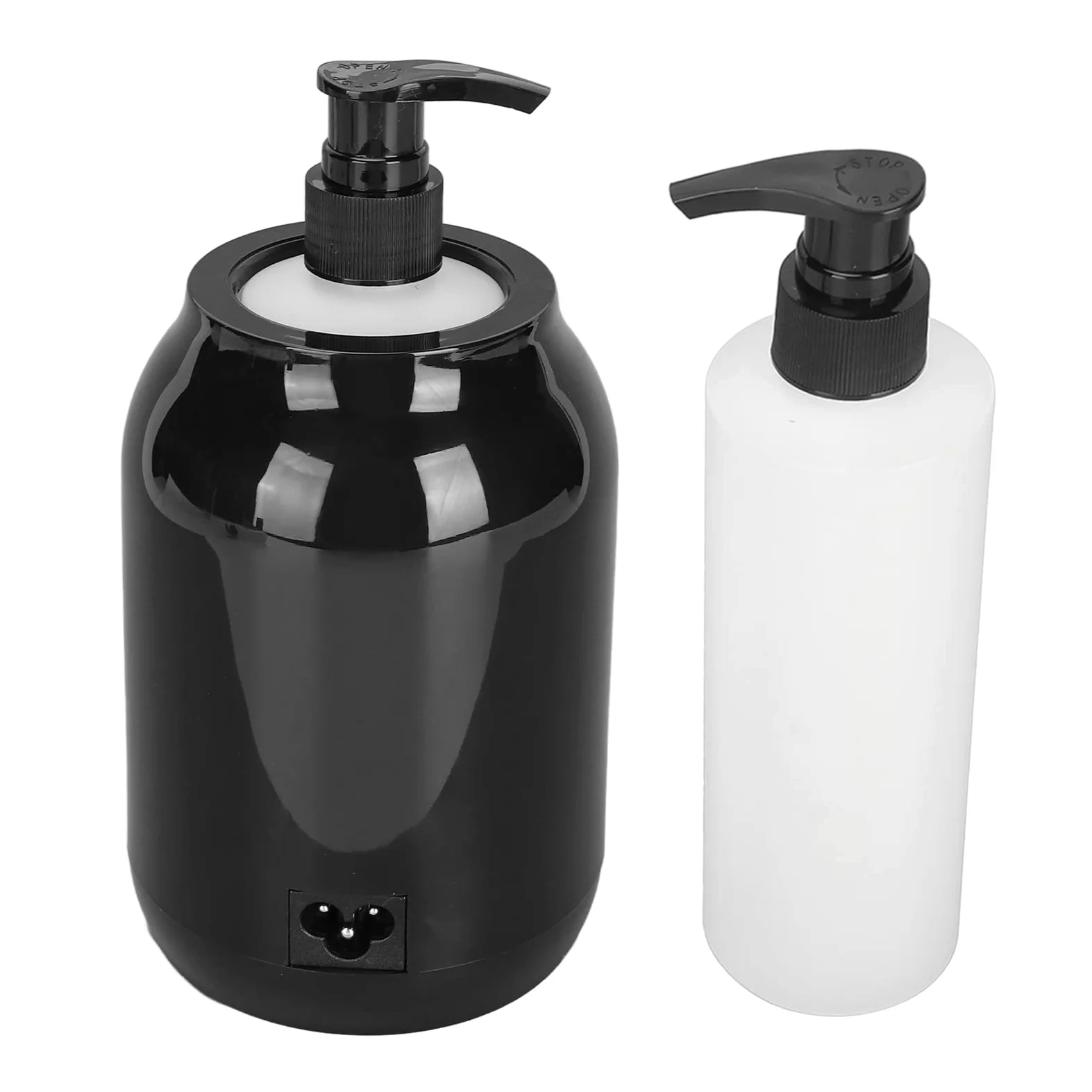 Gugxiom Calentador de Aceite de Masaje, Pantalla LED Calentador de Masaje Profesional de una Sola Botella, Calentador de Aceite de Control de Temperatura para Masaje con 2 (Enchufe de la UE)