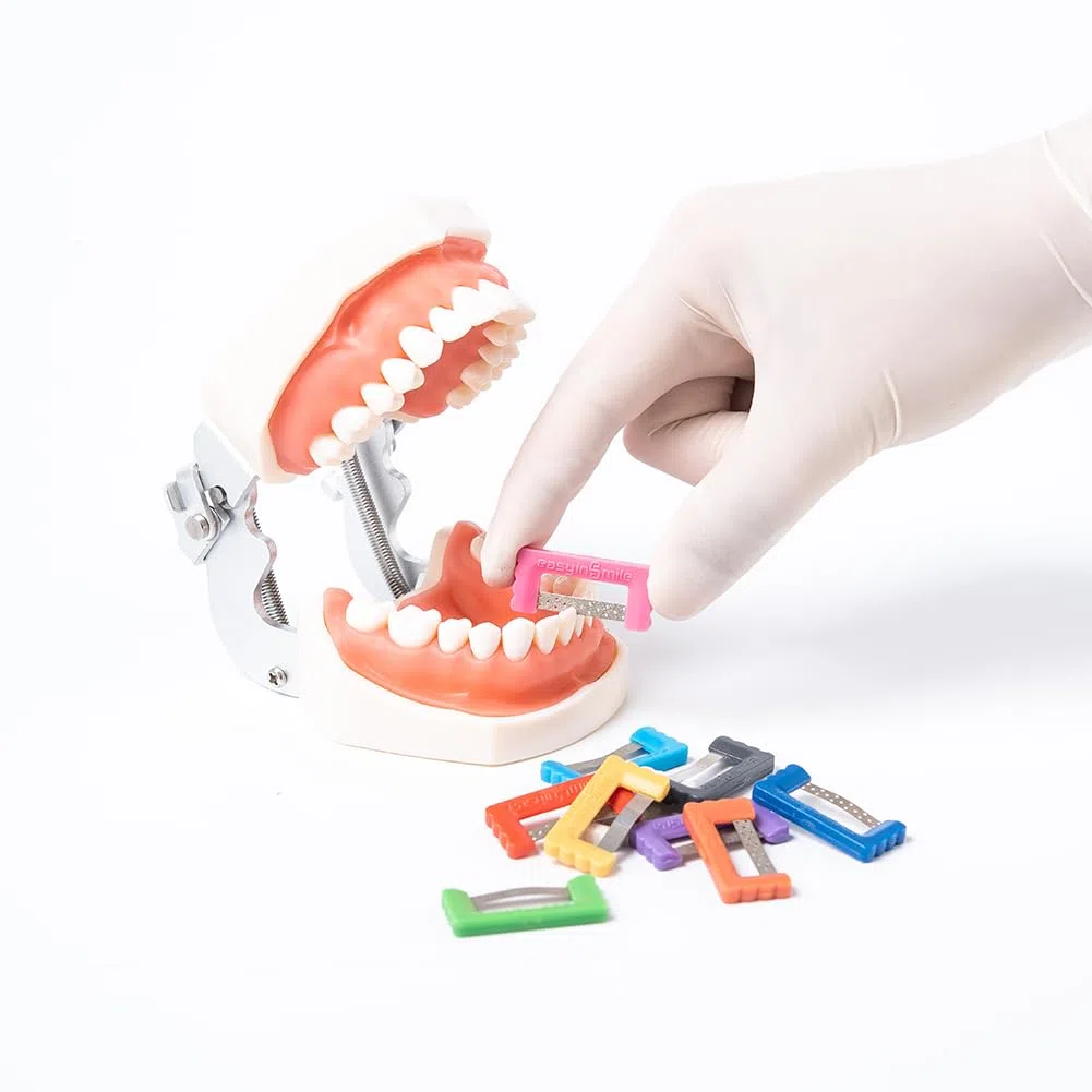 EASYINSMILE - Kit de reducción interproximal para ortodoncia dental, tiras esmaltadas, 10 unidades