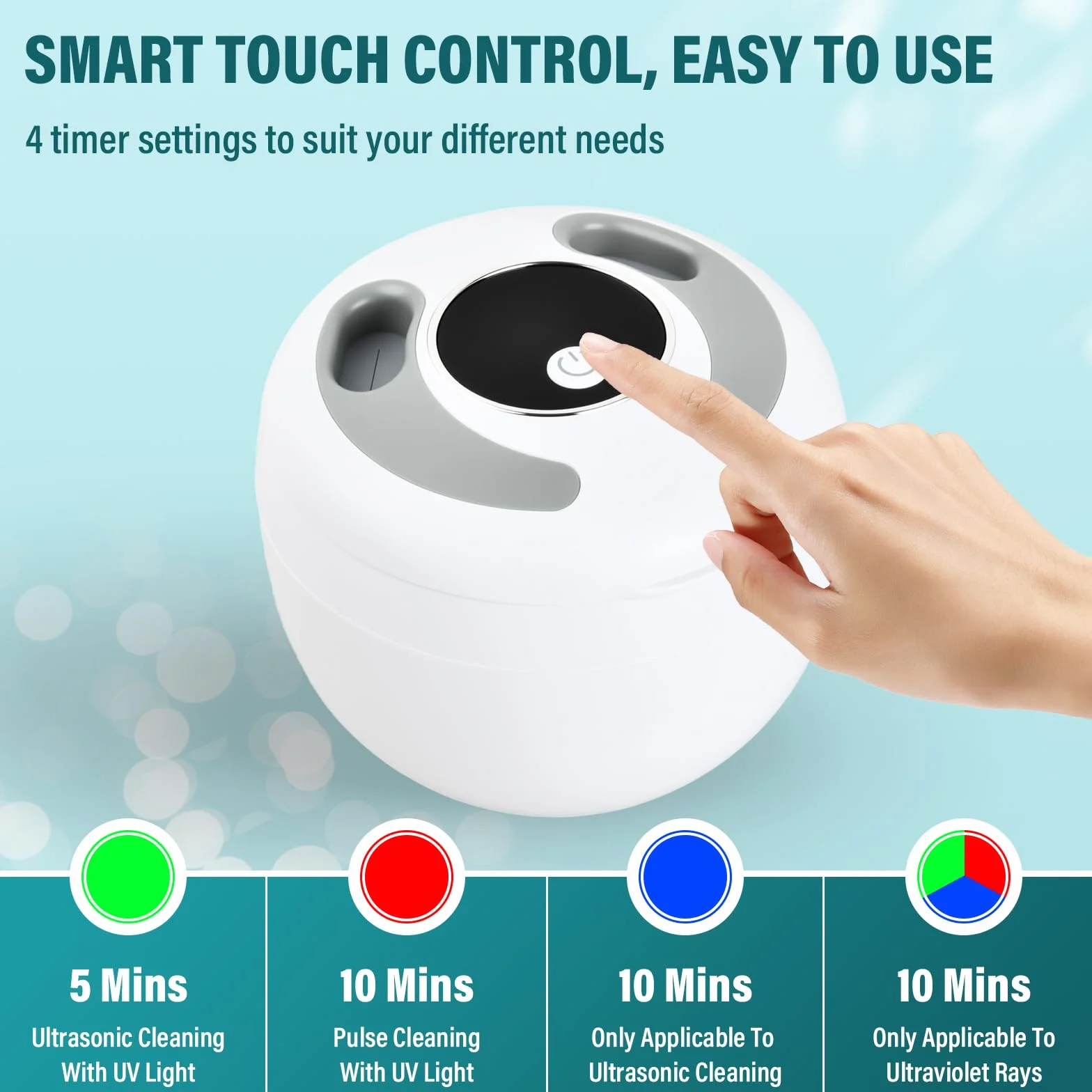 Limpiador Ultrasonidos 45kHz Lampara UV Ultrasonidos Limpieza Dental Pod 200ML Ultrasonic Retainer Cleaner Ultrasonidos Limpieza Limpiador Ultrasónico Portatil para Dentaduras Ferula Retenedor Joyas