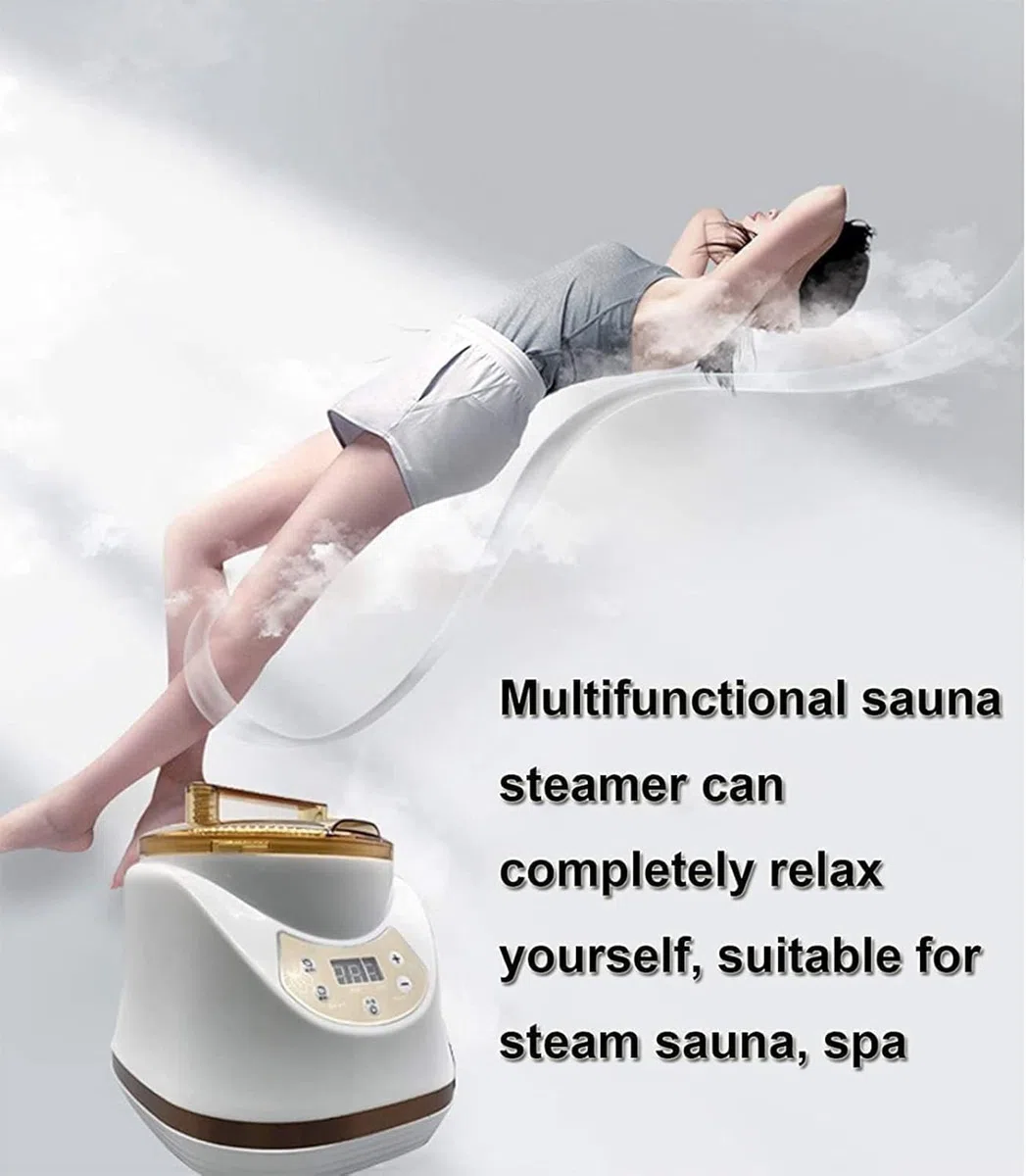 Vaporizador de sauna, generador de vapor portátil de 2000 W con control remoto para uso doméstico y centros de bienestar