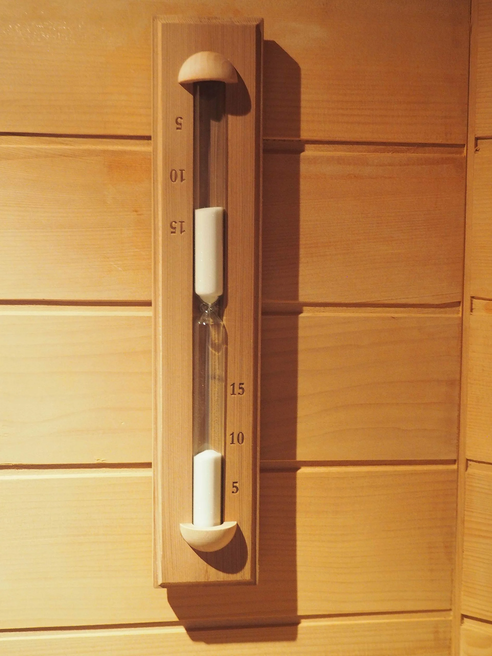 Home Sauna Experience Hse Deluxe Cedar montado en la Pared giratoria Sauna Arena Temporizador 15 Minutos Blanco