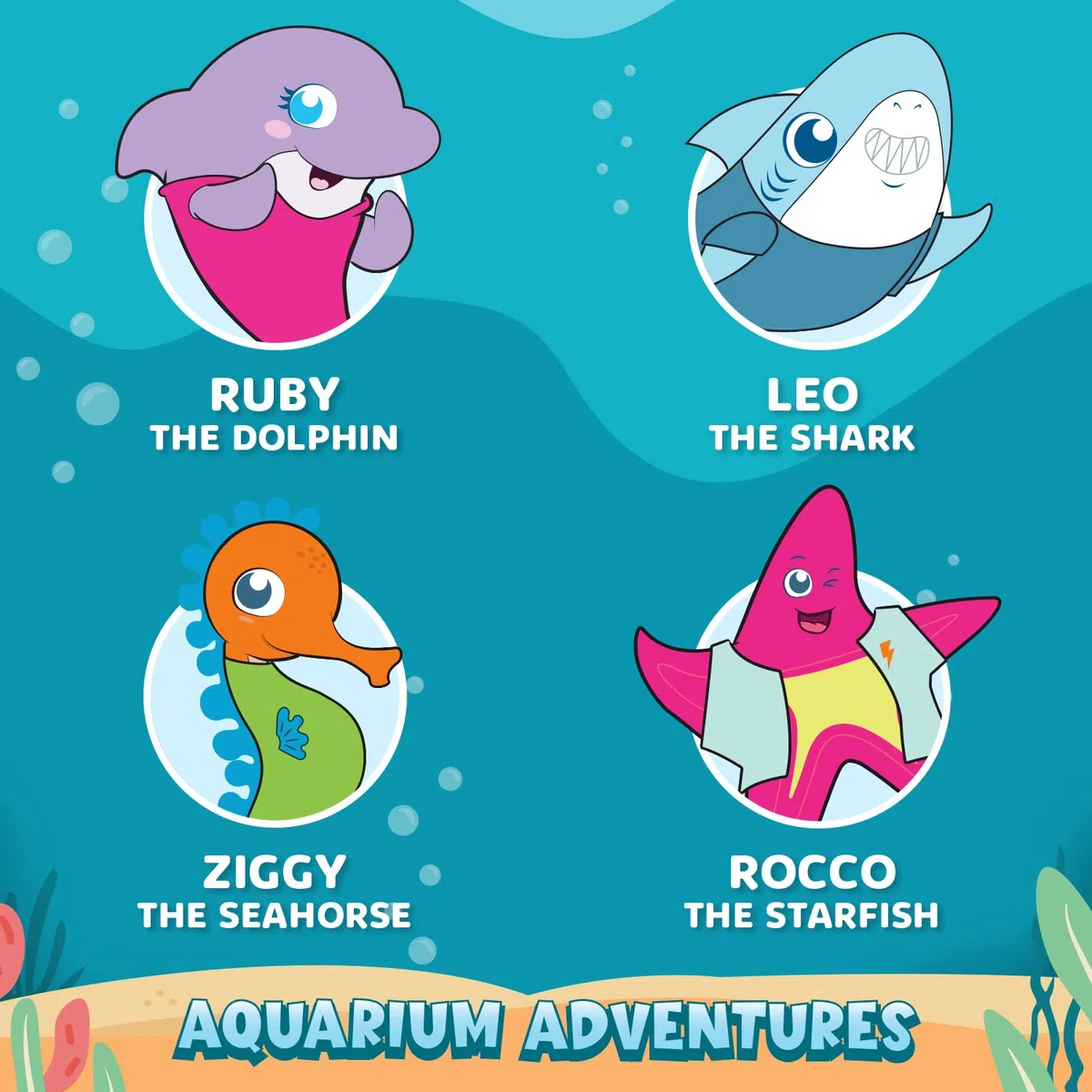 AquaSonic Hilo dental de agua para niños a partir de 6 años | Boquilla estándar, boquilla de ortodoncia y calcomanías impermeables | 4 modos de hilo dental | Tema de aventuras de acuario