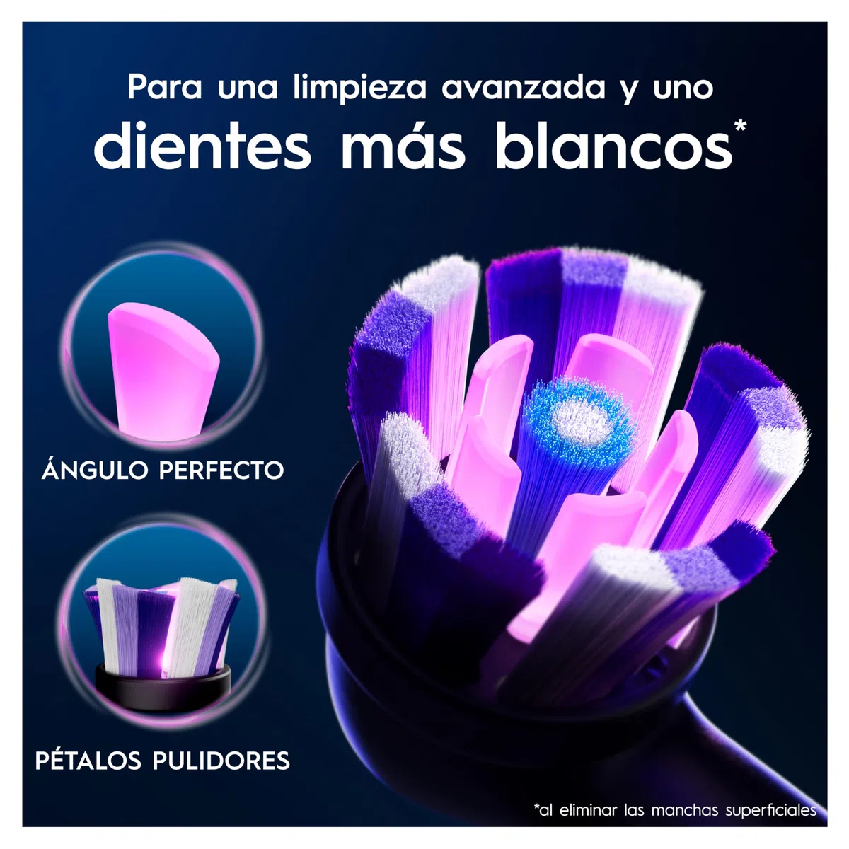 Oral-B iO Radiant White Cabezales de Recambio Originales, Negros, Pack de 8 - Recambios para Cepillos de Dientes Eléctricos Oral B iO, Blanqueamiento Dental, Eliminación de Manchas Y Placa Bacteriana