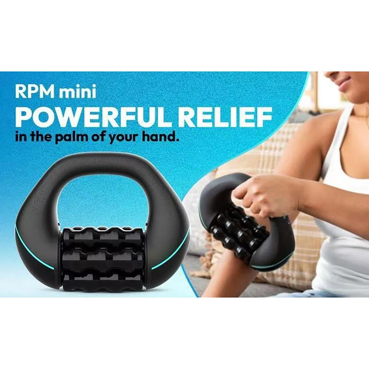 Electric Handheld Rolling Massager,electric Rolling Percussion Massager,marvixor Cellulite Roller,Ergonomic Multiple Handles, 3 Strength Levels, And 24 Massage Buttons(A)