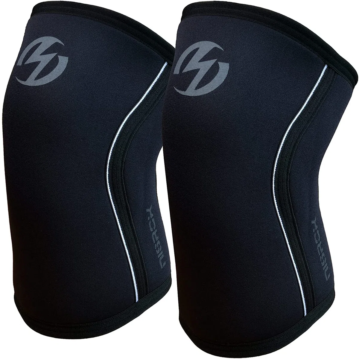 Rodilleras (1 Par) Neopreno 7mm Compresión Soporte para Entrenamiento Cruzado, Levantamiento de Pesas, Sentadillas, Baloncesto