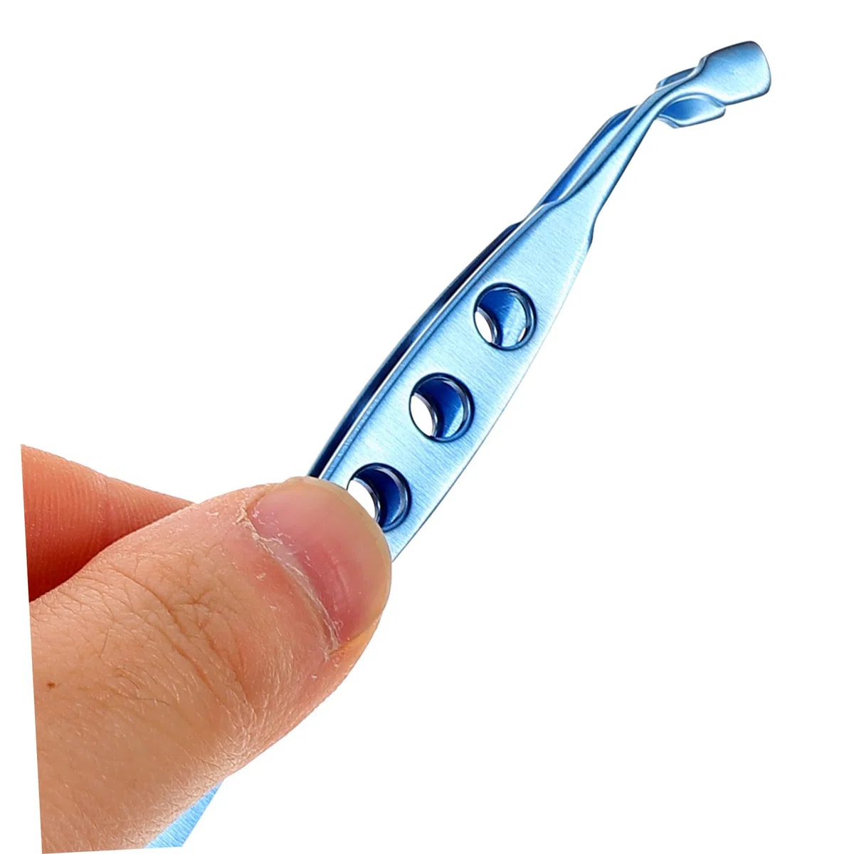 Pinzas y Alivio de Condiciones Oculares de Aleación de Titanio Azul para Párpados Herramienta de Extracción de Glándulas Operación Precisa para Cuidado Facial de Mujeres